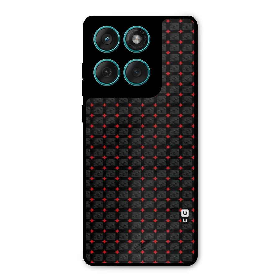 Class With Polka Metal Back Case for Motorola Edge 60 Fusion