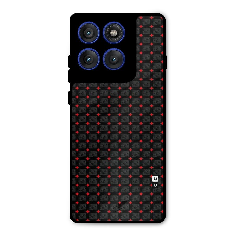 Class With Polka Metal Back Case for Motorola Edge 60 Pro