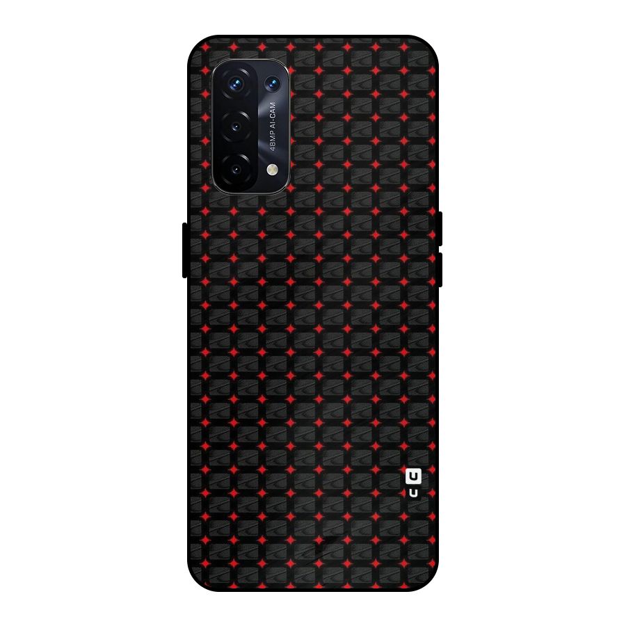 Class With Polka Metal Back Case for Oppo A74 5G