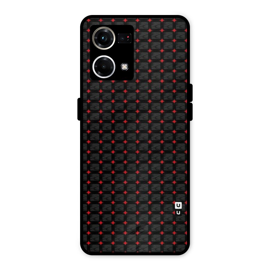 Class With Polka Metal Back Case for Oppo F21s Pro 4G
