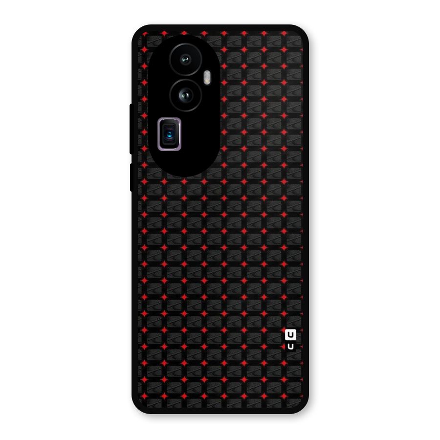 Class With Polka Metal Back Case for Oppo Reno10 Pro Plus