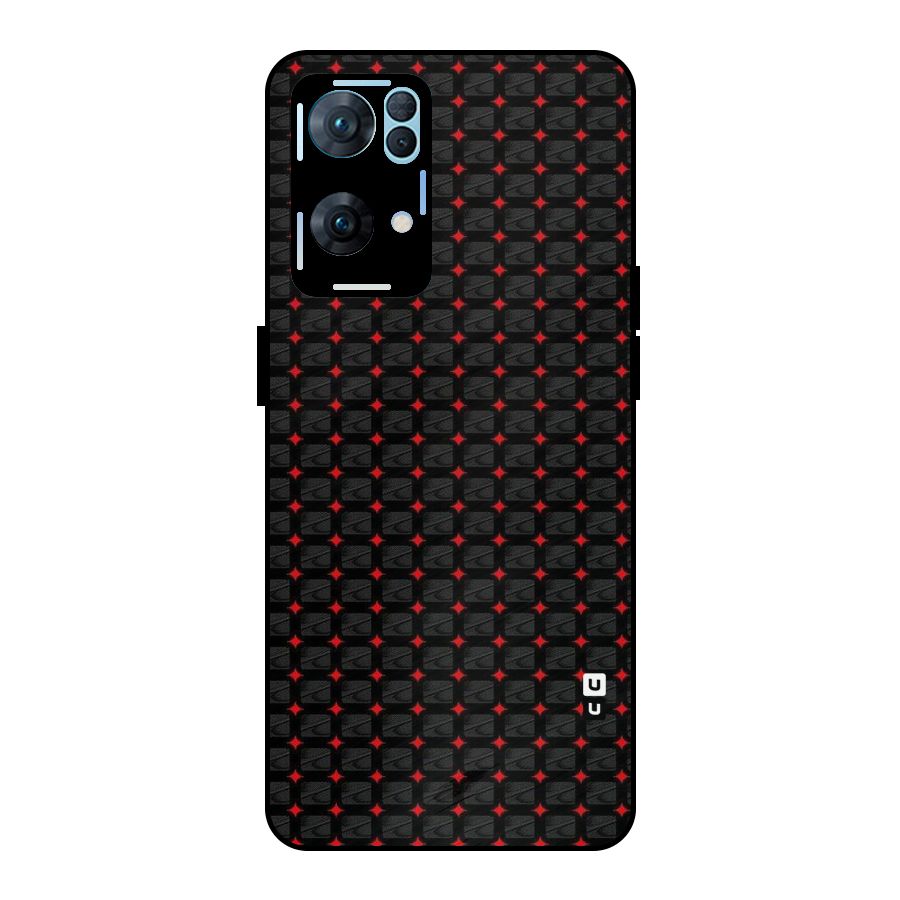 Class With Polka Metal Back Case for Oppo Reno7 Pro 5G