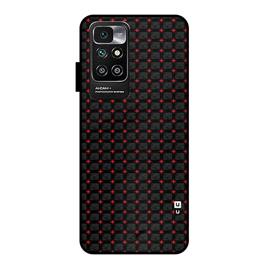 Class With Polka Metal Back Case for Redmi 10 Prime