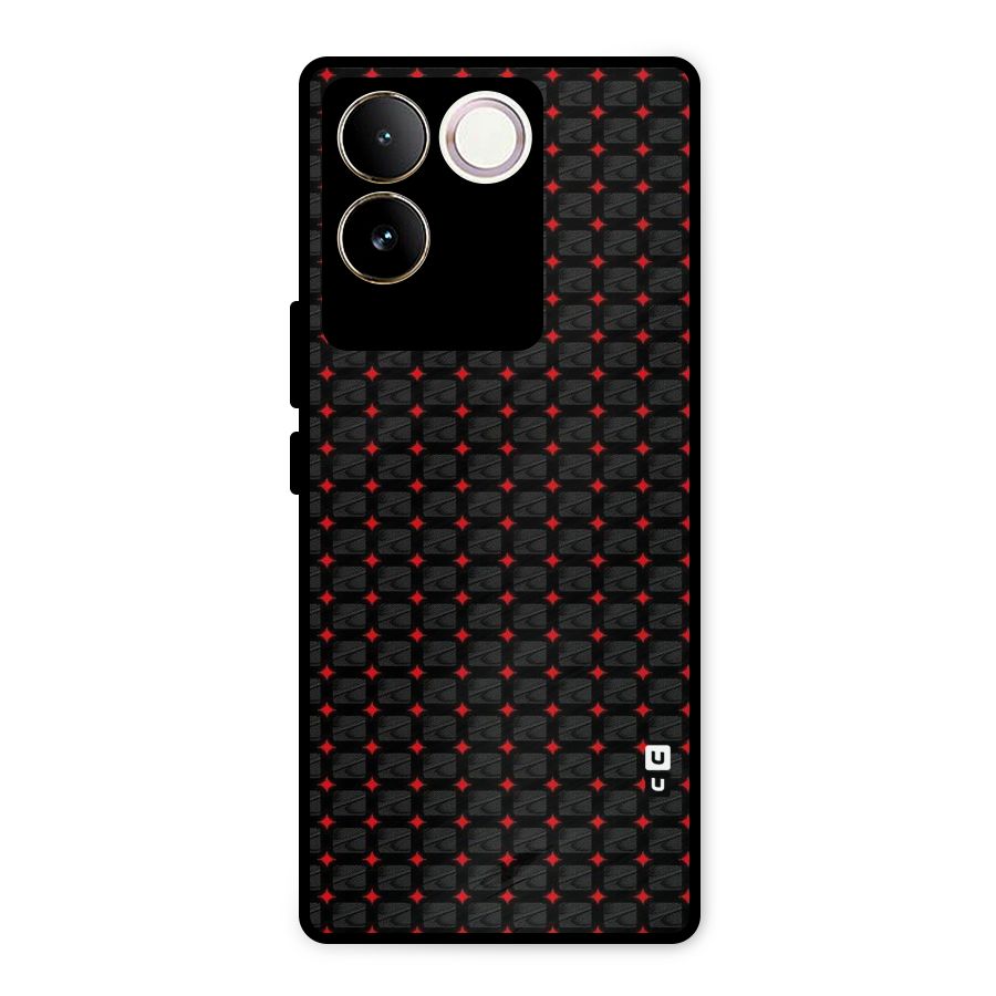 Class With Polka Metal Back Case for Vivo T2 Pro