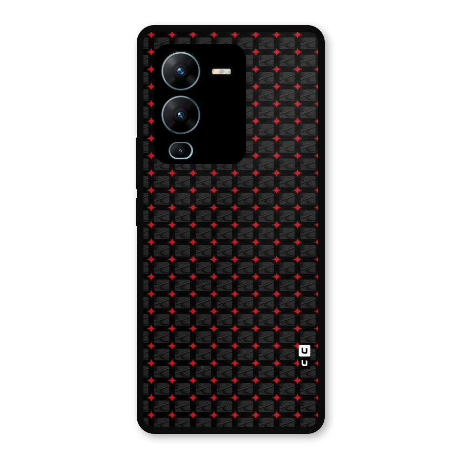 Class With Polka Metal Back Case for Vivo V25 Pro