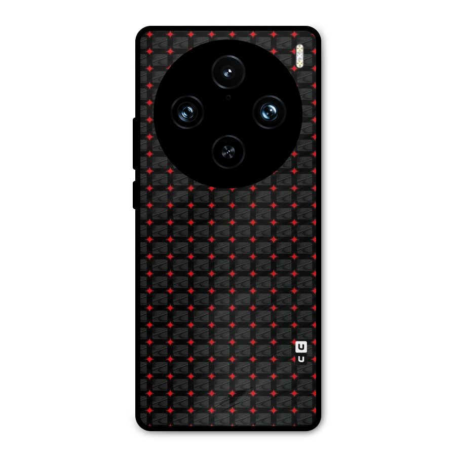 Class With Polka Metal Back Case for Vivo X100 Pro
