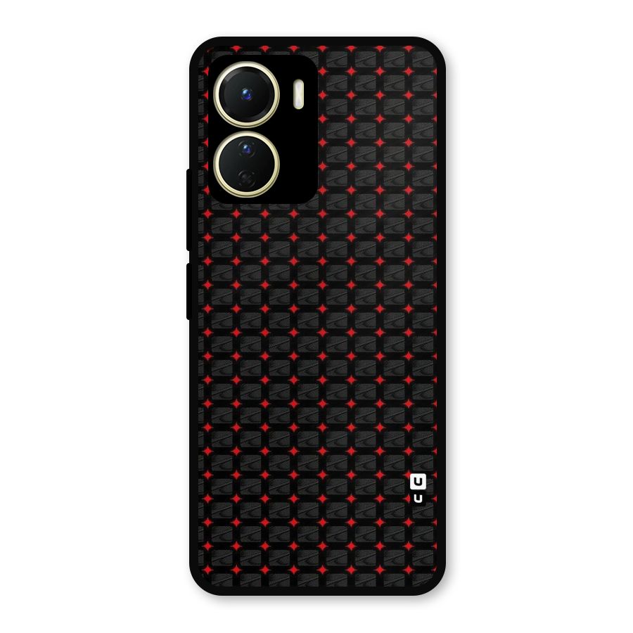 Class With Polka Metal Back Case for Vivo Y16