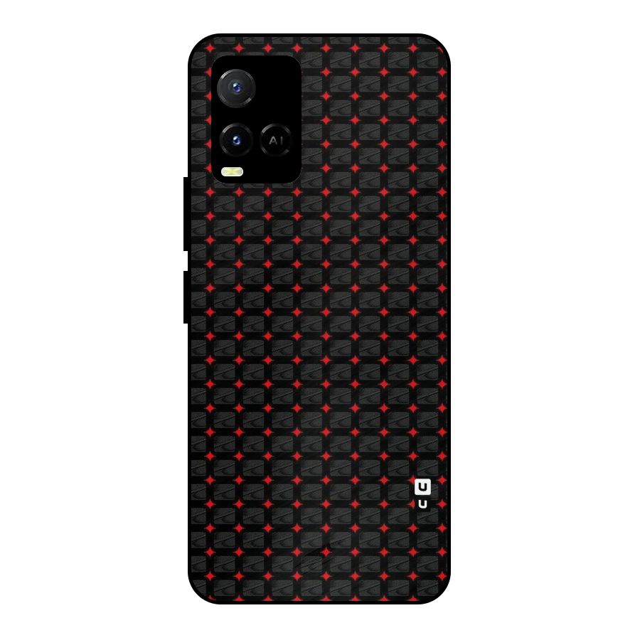 Class With Polka Metal Back Case for Vivo Y21T