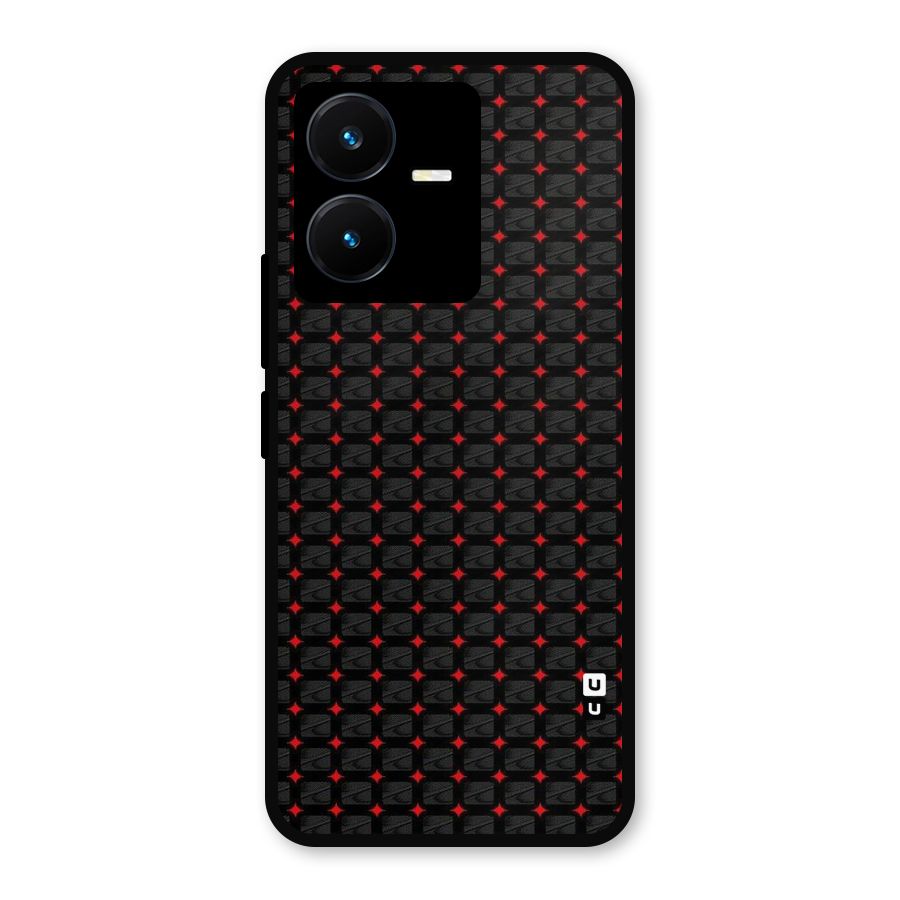 Class With Polka Metal Back Case for Vivo Y22