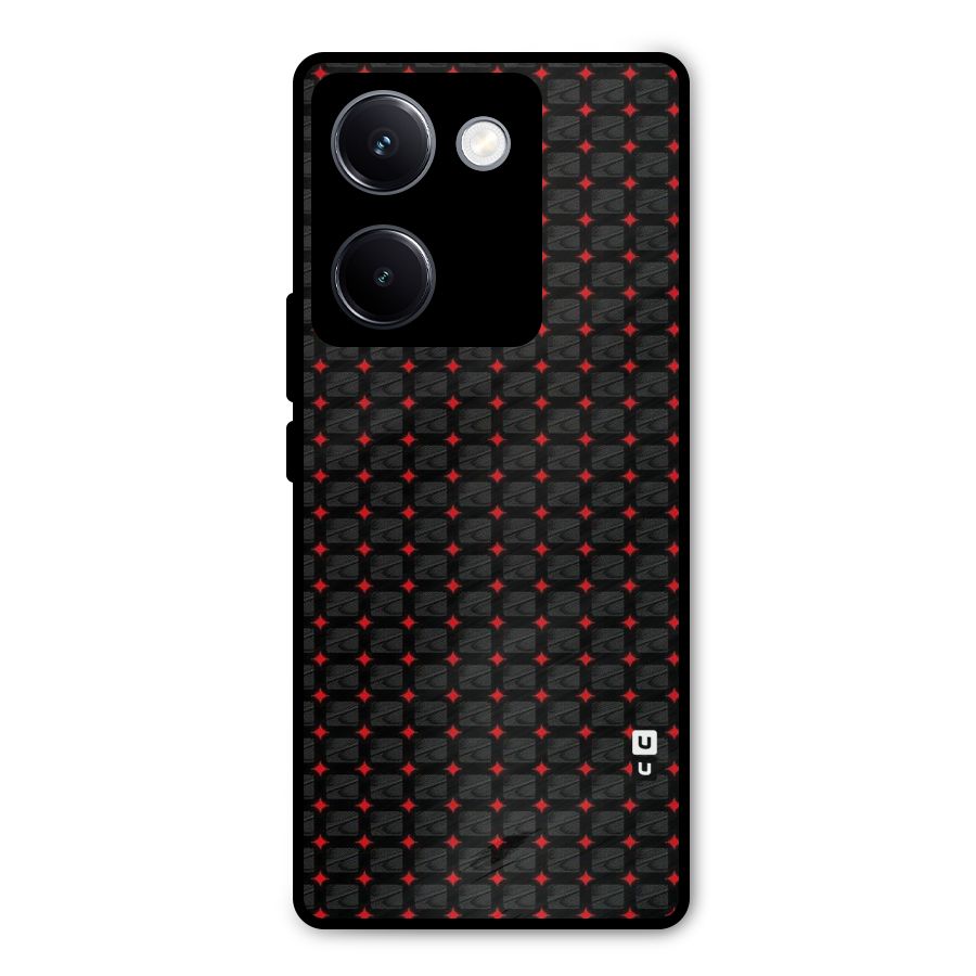 Class With Polka Metal Back Case for Vivo Y300 Plus