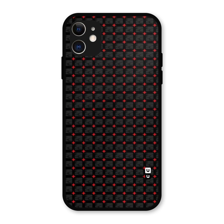 Class With Polka Metal Back Case for iPhone 11