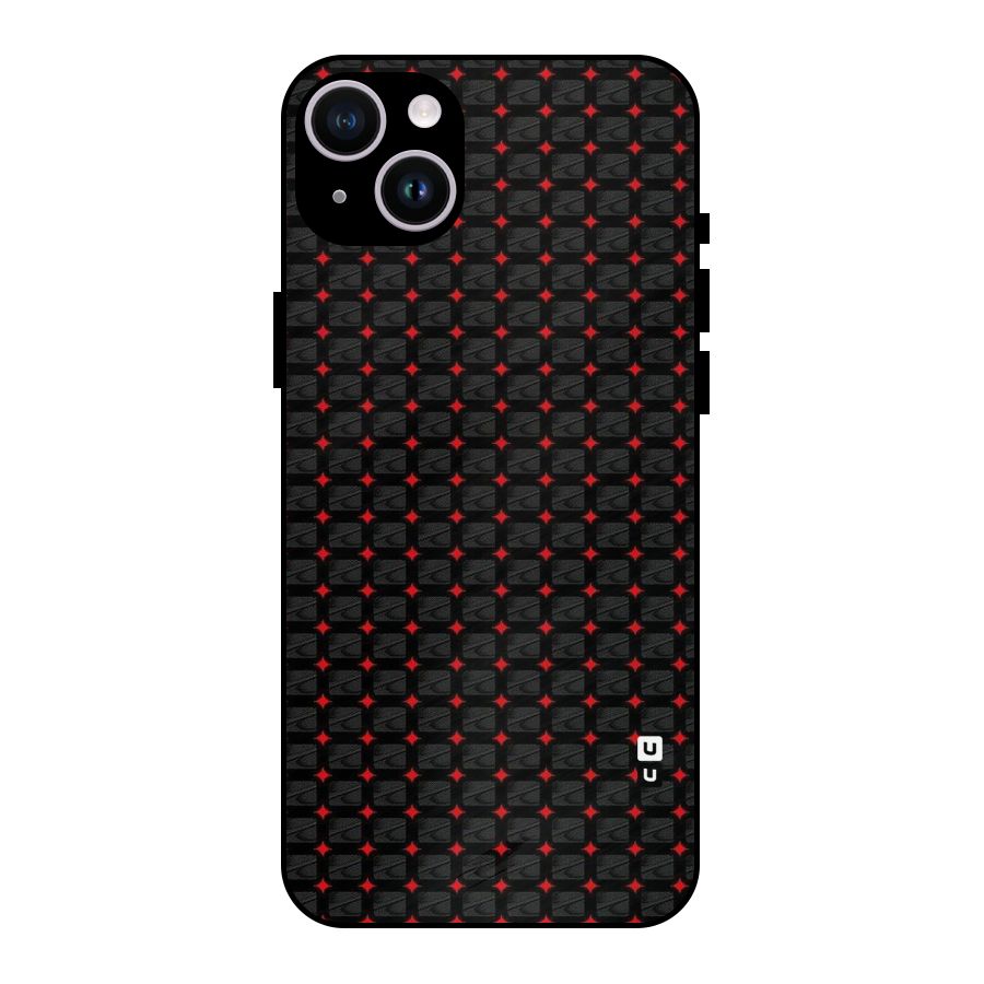 Class With Polka Metal Back Case for iPhone 14 Plus