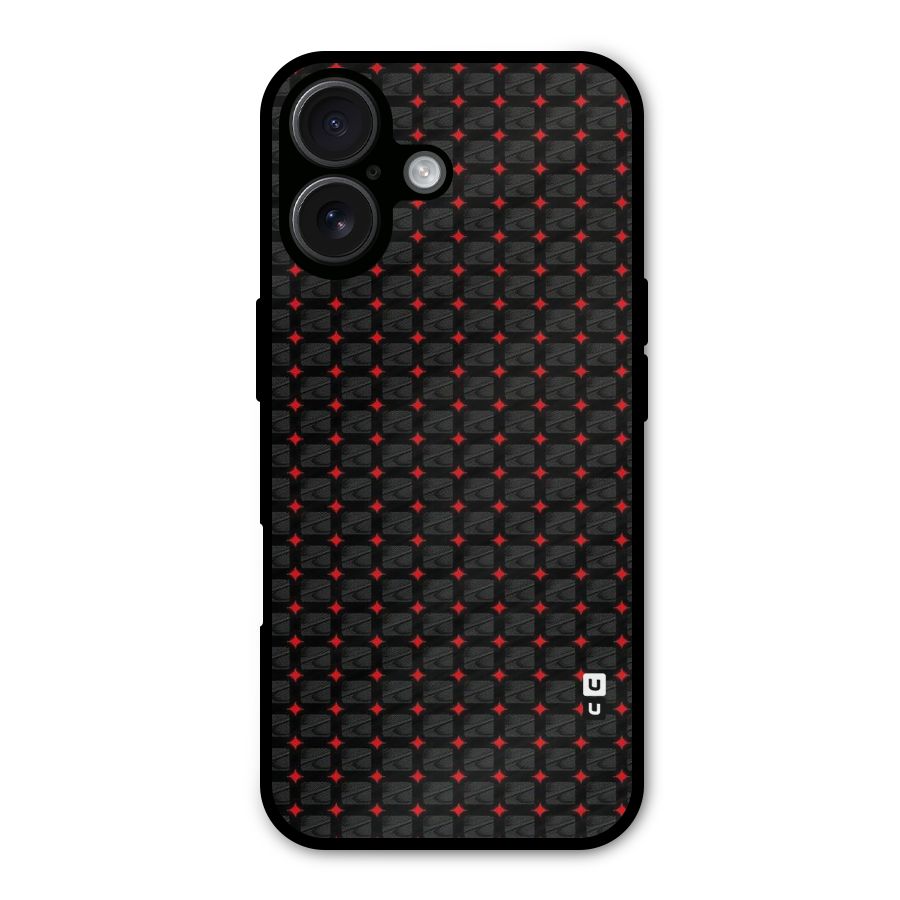 Class With Polka Metal Back Case for iPhone 16