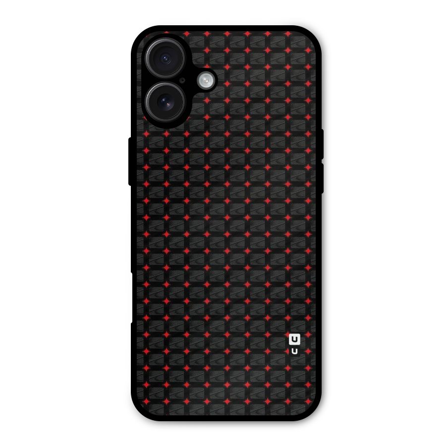 Class With Polka Metal Back Case for iPhone 16 Plus