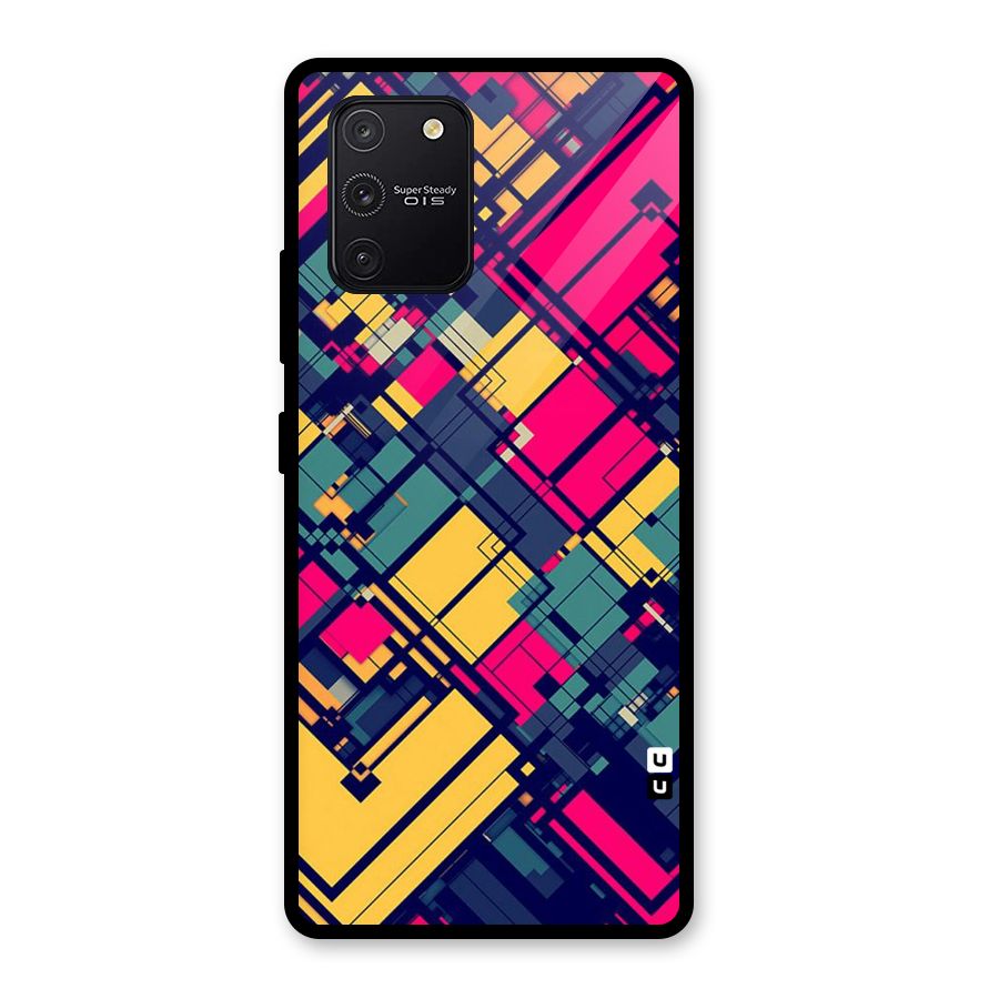 Classic Abstract Coloured Glass Back Case for Galaxy S10 Lite