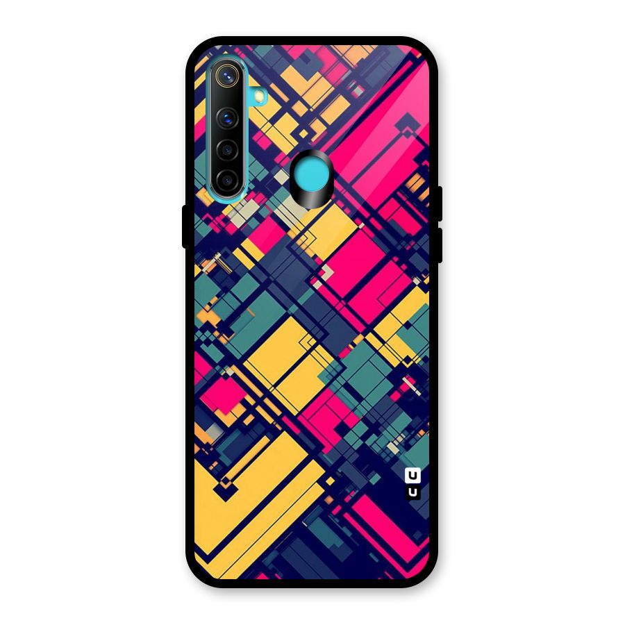 Classic Abstract Coloured Glass Back Case for Realme 5