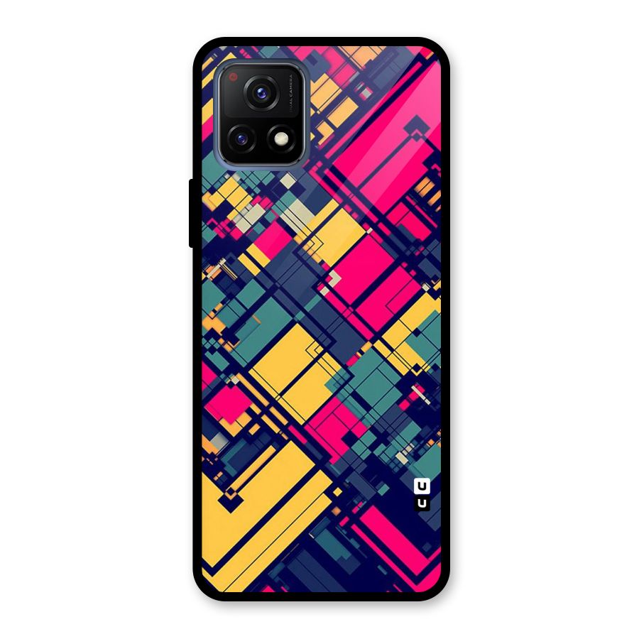 Classic Abstract Coloured Glass Back Case for Vivo Y72 5G