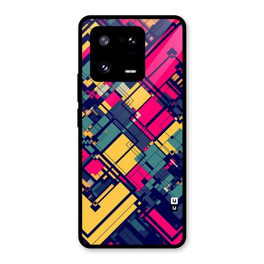 Classic Abstract Coloured Glass Back Case for Xiaomi 13 Pro