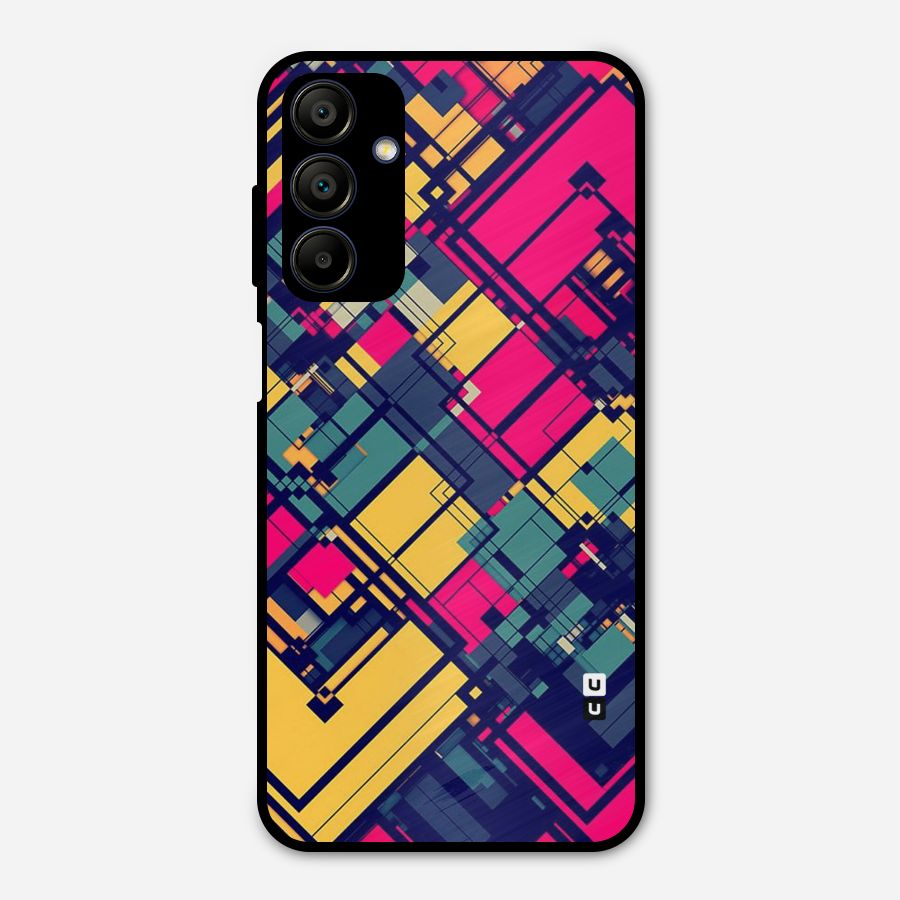 Classic Abstract Coloured Metal Back Case for Galaxy A15 5G