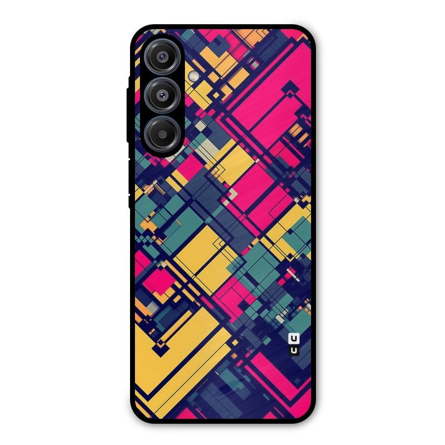 Classic Abstract Coloured Metal Back Case for Galaxy A16 5G