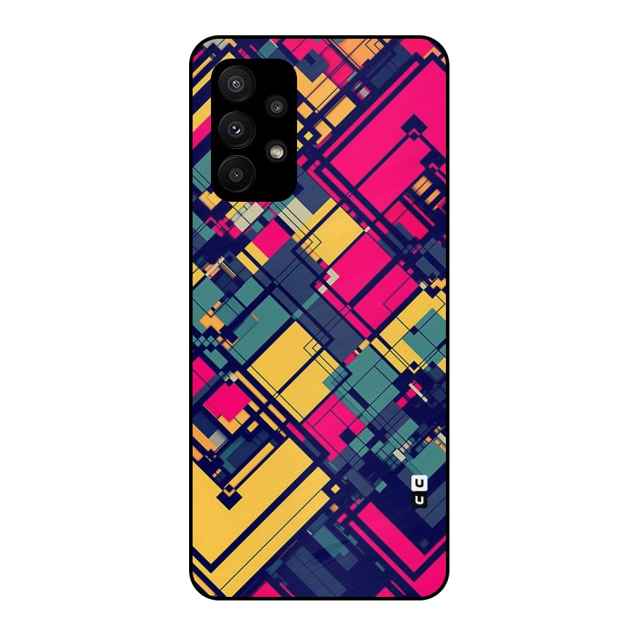 Classic Abstract Coloured Metal Back Case for Galaxy A23