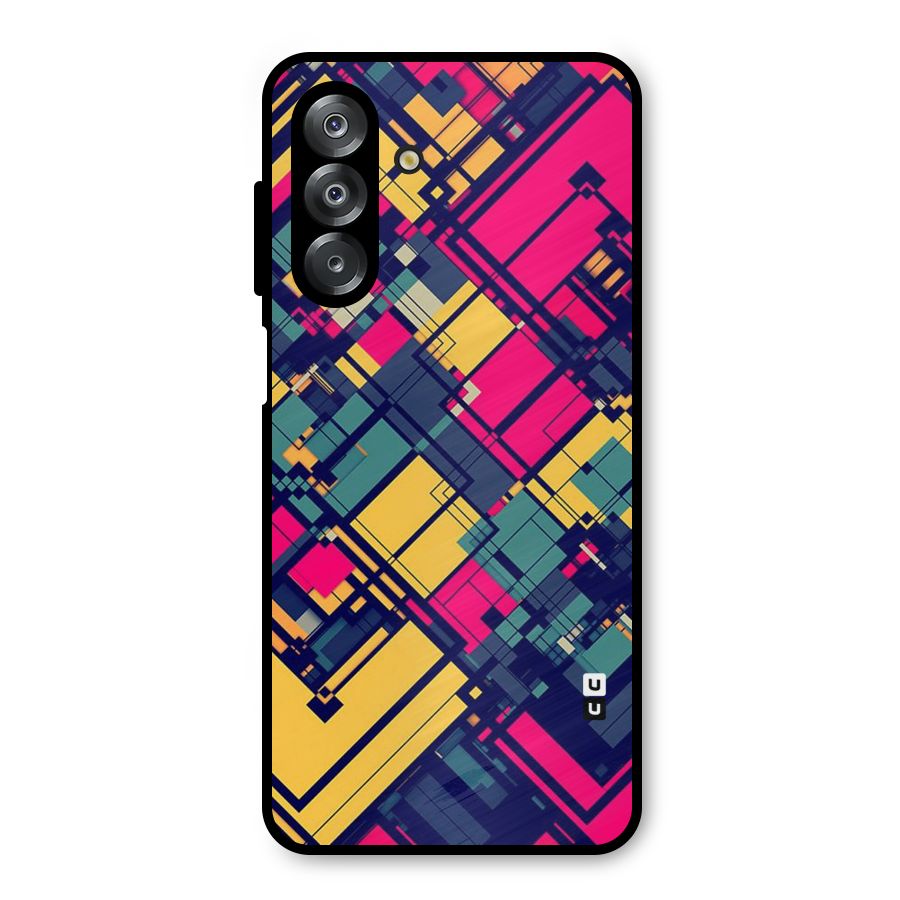 Classic Abstract Coloured Metal Back Case for Galaxy A26