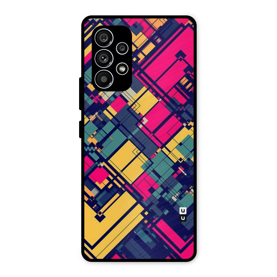 Classic Abstract Coloured Metal Back Case for Galaxy A53 5G