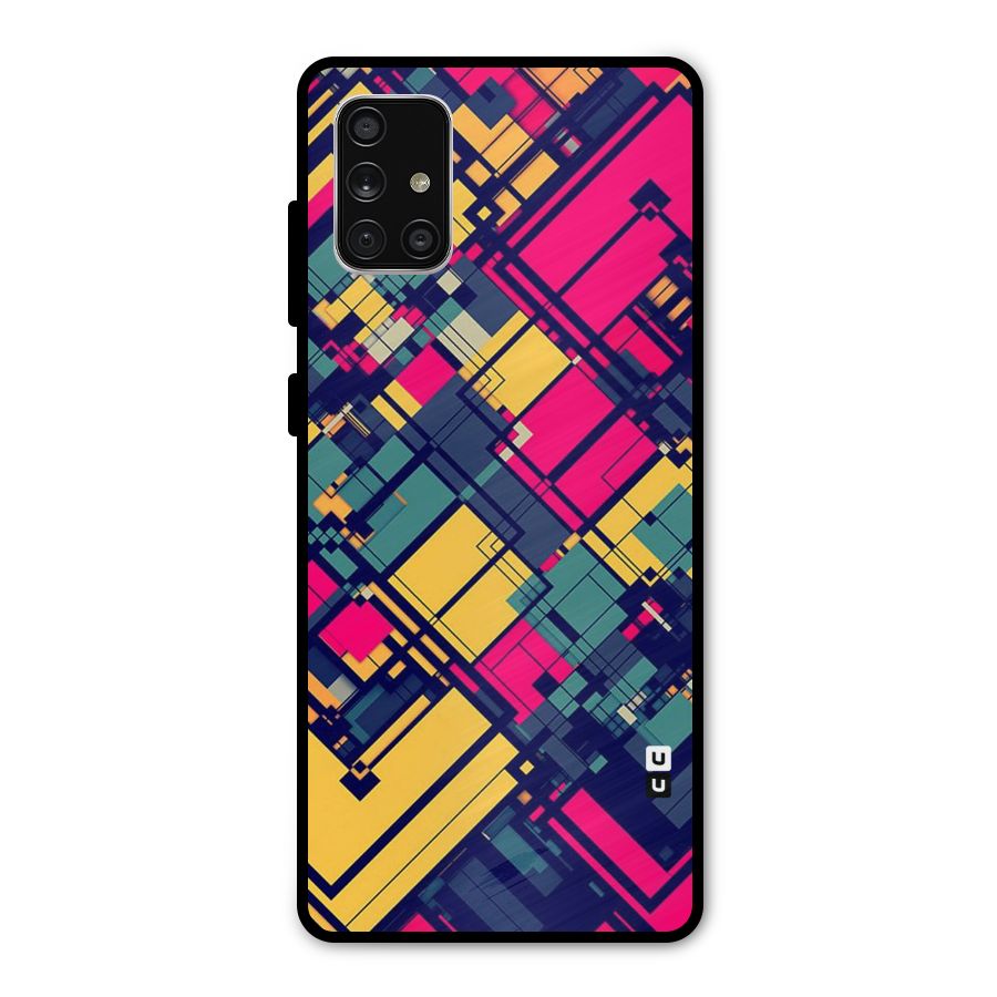 Classic Abstract Coloured Metal Back Case for Galaxy A71