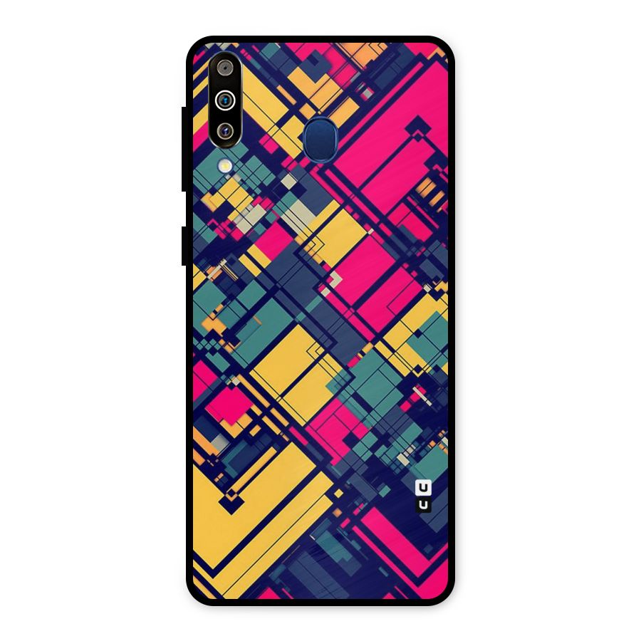Classic Abstract Coloured Metal Back Case for Galaxy M30