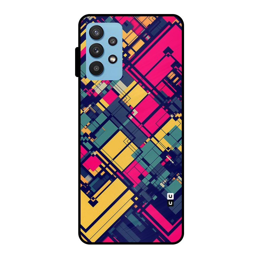 Classic Abstract Coloured Metal Back Case for Galaxy M32 5G