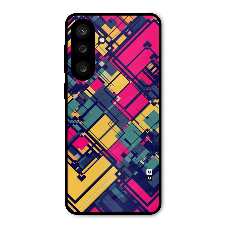 Classic Abstract Coloured Metal Back Case for Galaxy M56