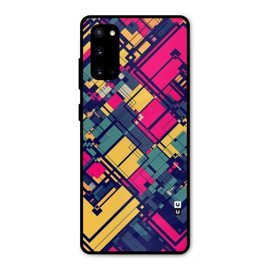Classic Abstract Coloured Metal Back Case for Galaxy S20