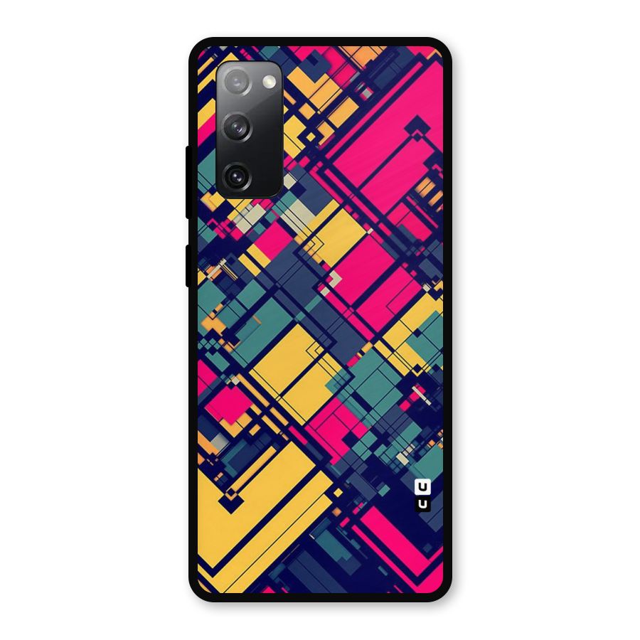 Classic Abstract Coloured Metal Back Case for Galaxy S20 FE 5G