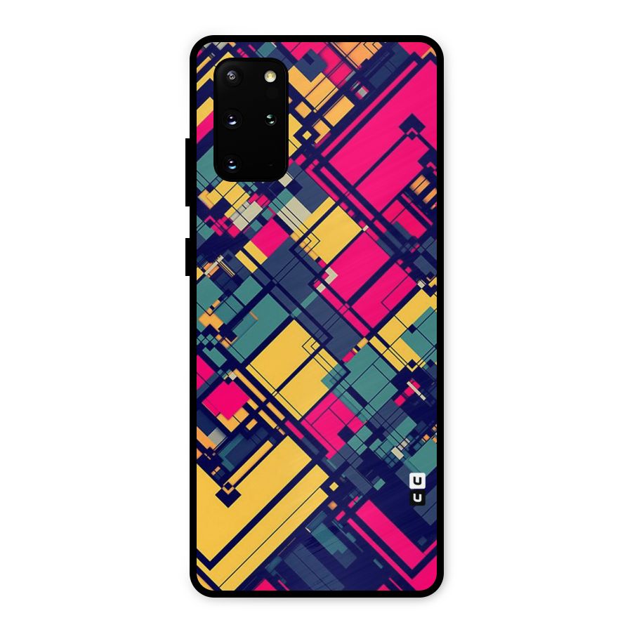 Classic Abstract Coloured Metal Back Case for Galaxy S20 Plus
