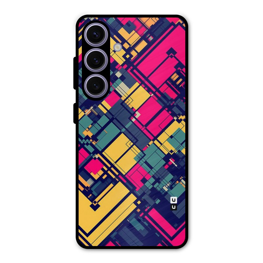 Classic Abstract Coloured Metal Back Case for Galaxy S24