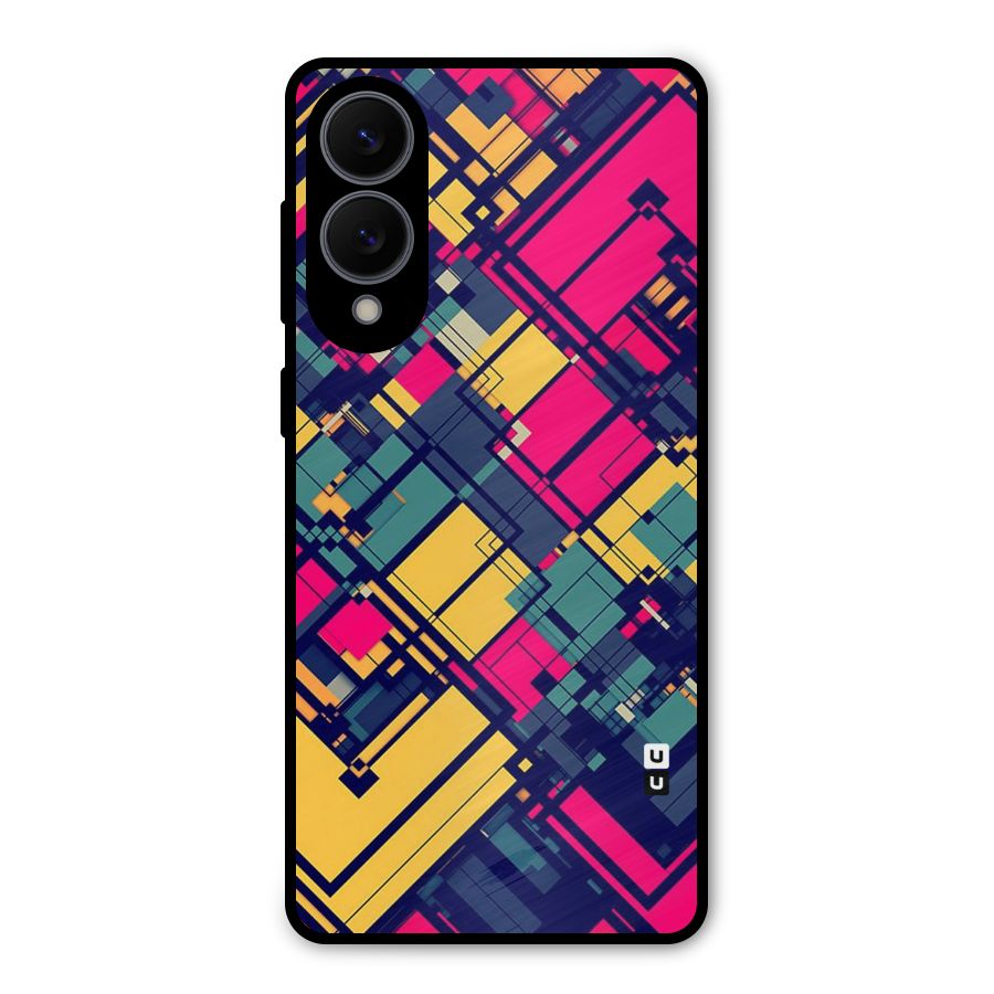 Classic Abstract Coloured Metal Back Case for Galaxy S25 Edge