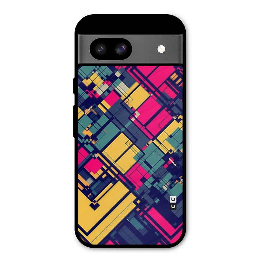 Classic Abstract Coloured Metal Back Case for Google Pixel 8a