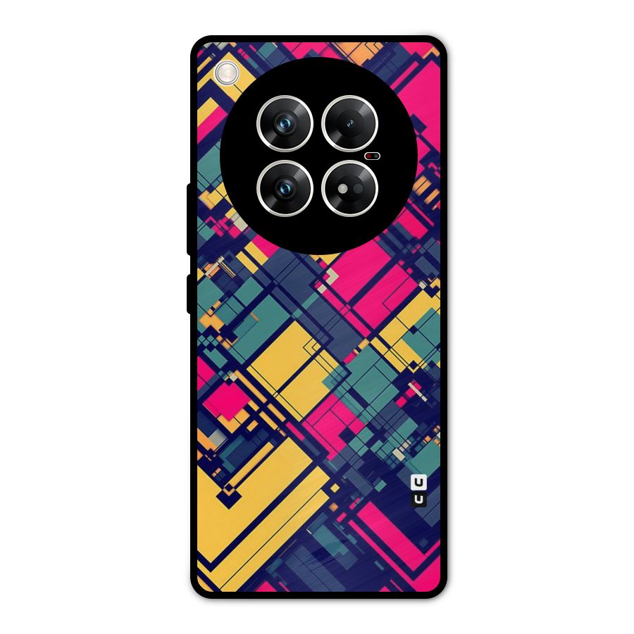 Classic Abstract Coloured Metal Back Case for Infinix Zero 40 5G
