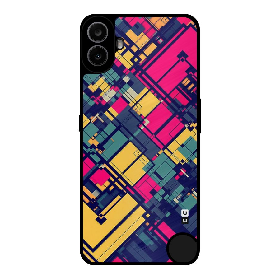 Classic Abstract Coloured Metal Back Case for Nothing CMF Phone 1