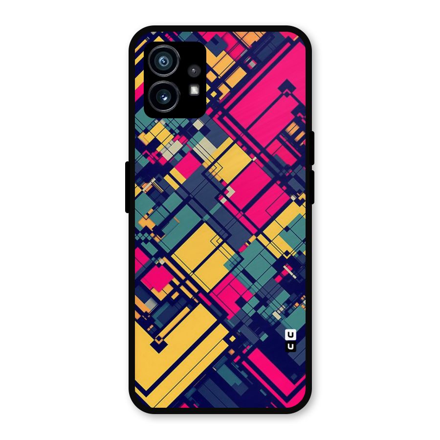 Classic Abstract Coloured Metal Back Case for Nothing Phone 1