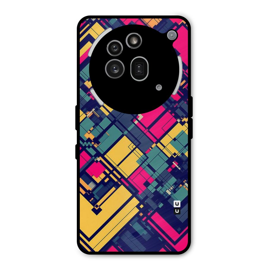 Classic Abstract Coloured Metal Back Case for Nothing Phone 3a Pro