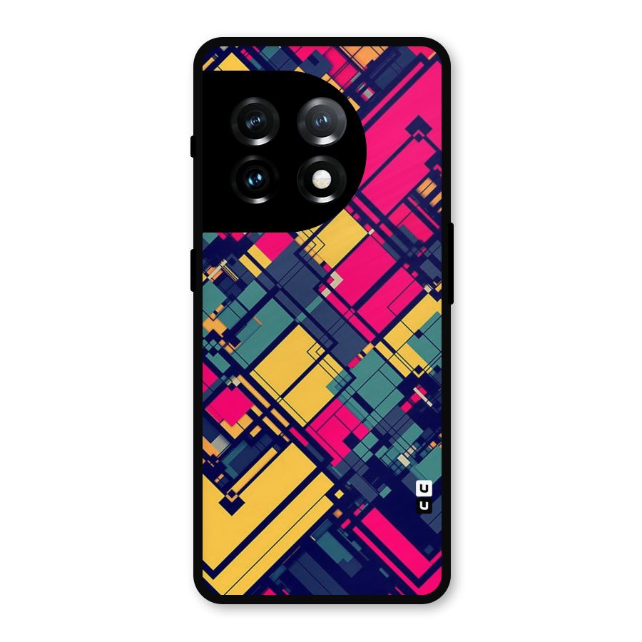 Classic Abstract Coloured Metal Back Case for OnePlus 11