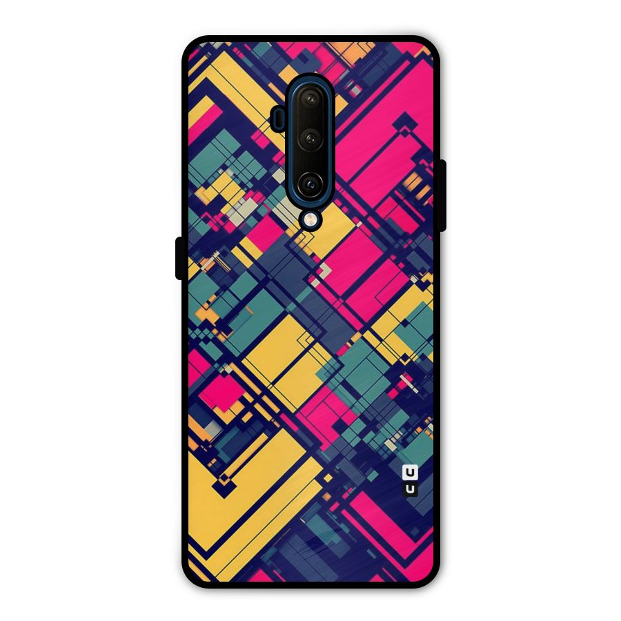 Classic Abstract Coloured Metal Back Case for OnePlus 7T Pro