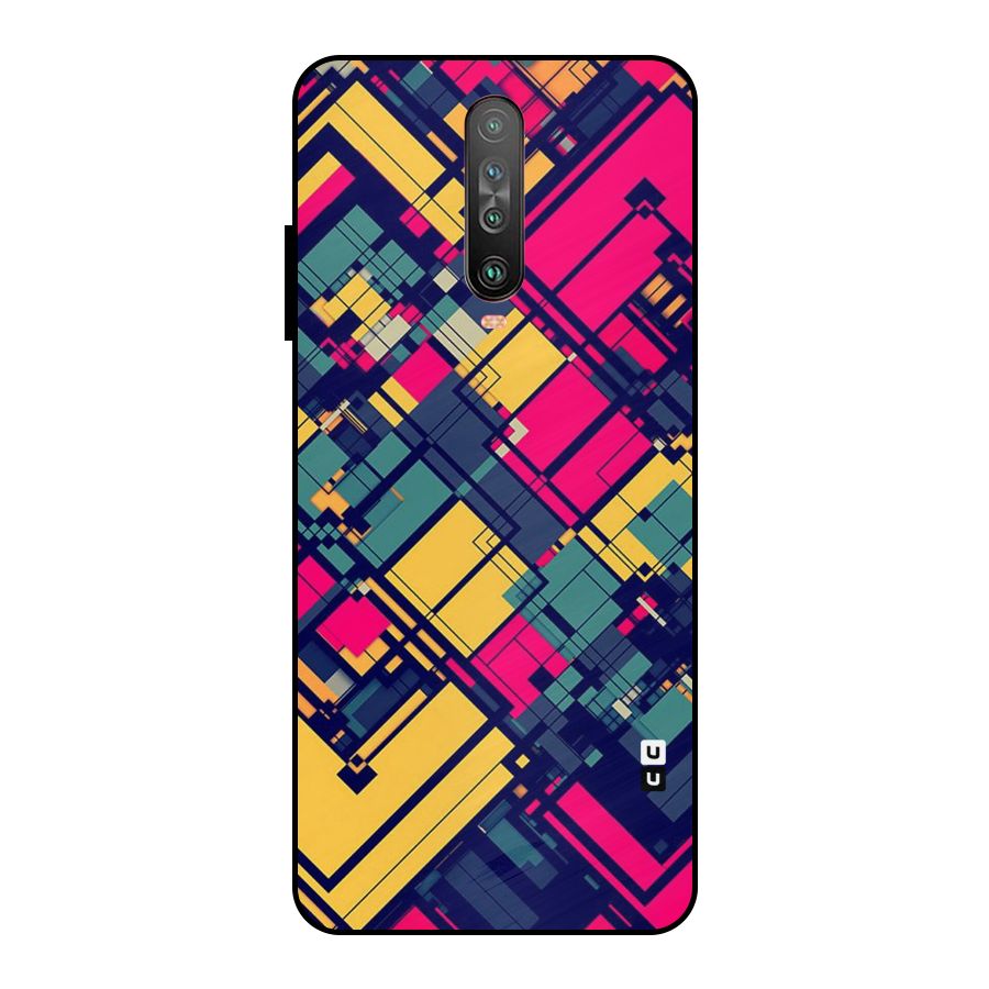 Classic Abstract Coloured Metal Back Case for Poco X2