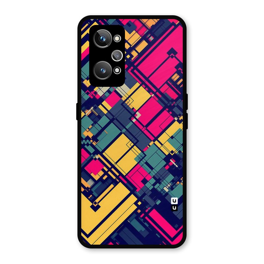 Classic Abstract Coloured Metal Back Case for Realme GT Neo2