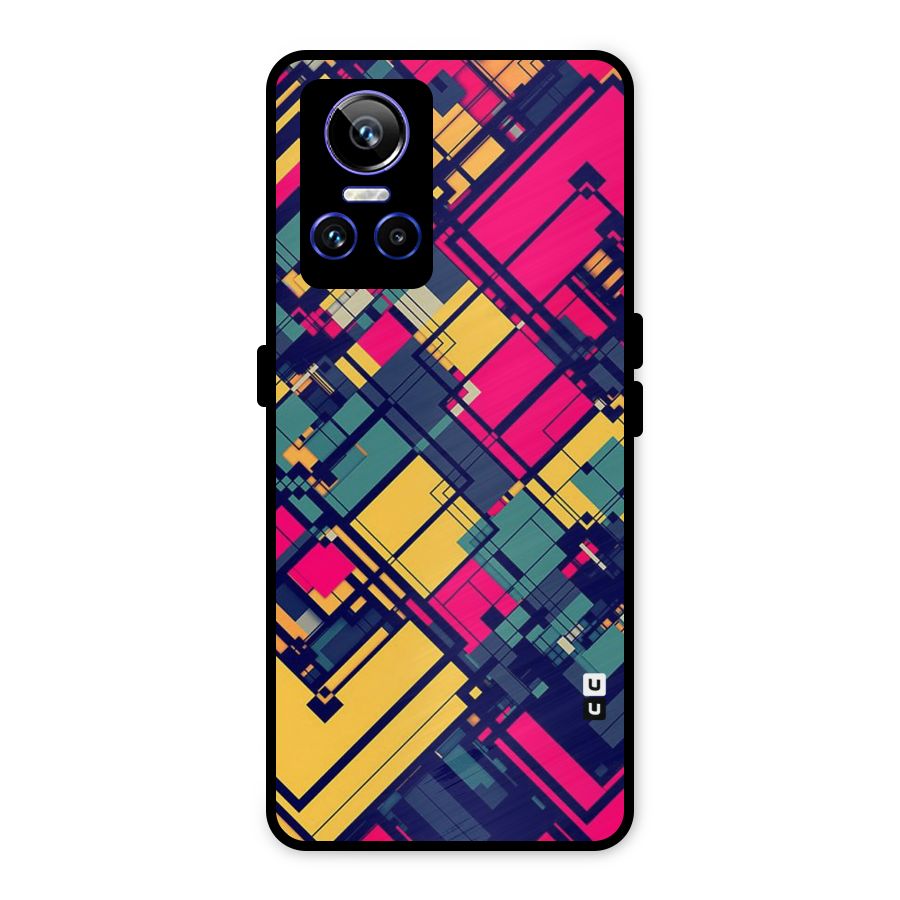 Classic Abstract Coloured Metal Back Case for Realme GT Neo 3