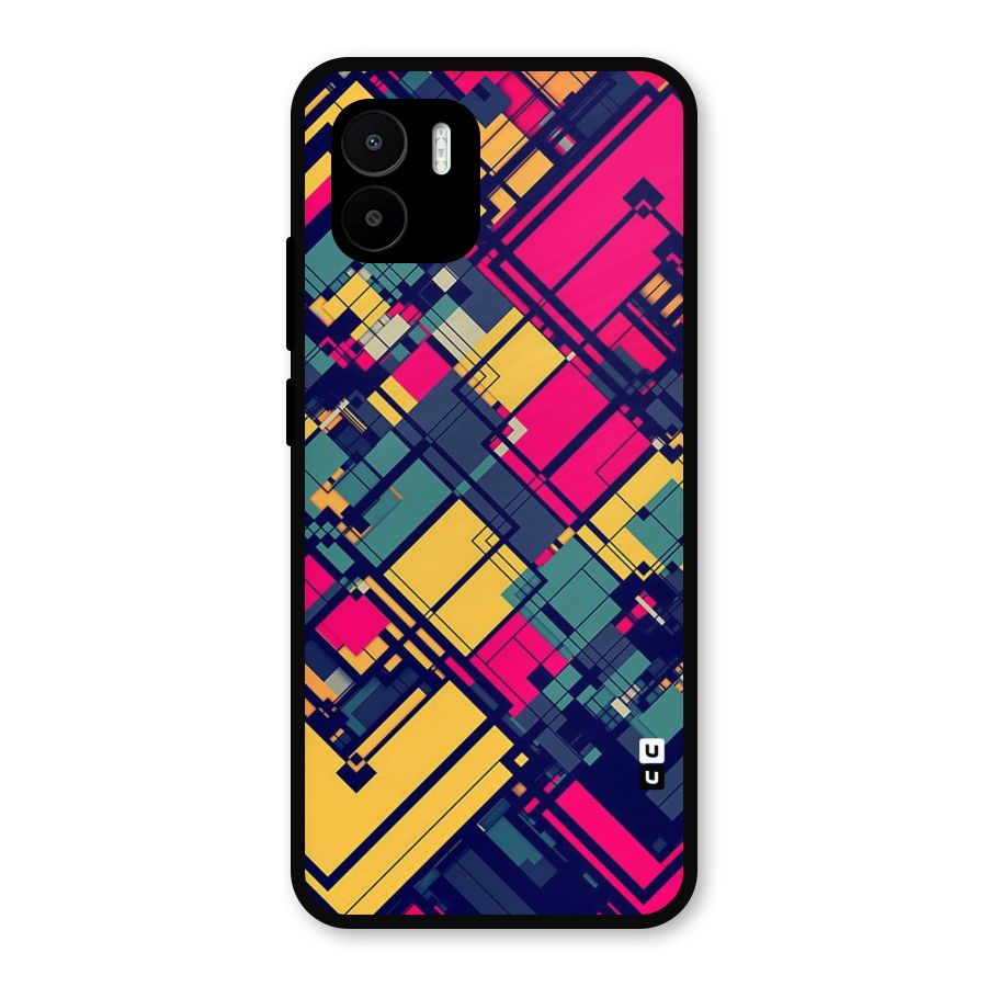 Classic Abstract Coloured Metal Back Case for Redmi A2