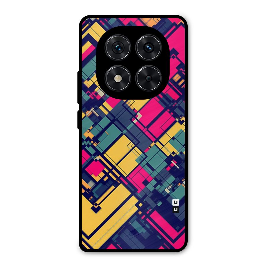 Classic Abstract Coloured Metal Back Case for Redmi Note 14 Pro 5G