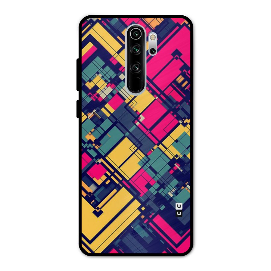 Classic Abstract Coloured Metal Back Case for Redmi Note 8 Pro