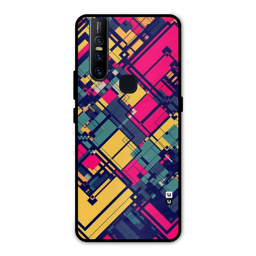 Classic Abstract Coloured Metal Back Case for Vivo V15